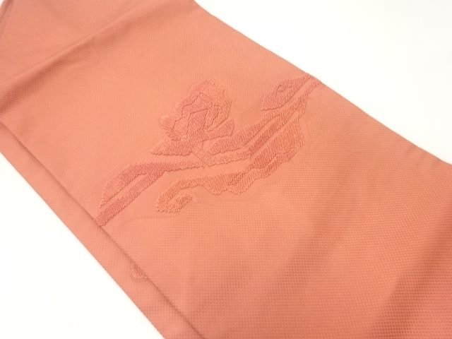 JAPANESE NAGOYA OBI / EMBROIDERY / ABSTRACT FLOWER